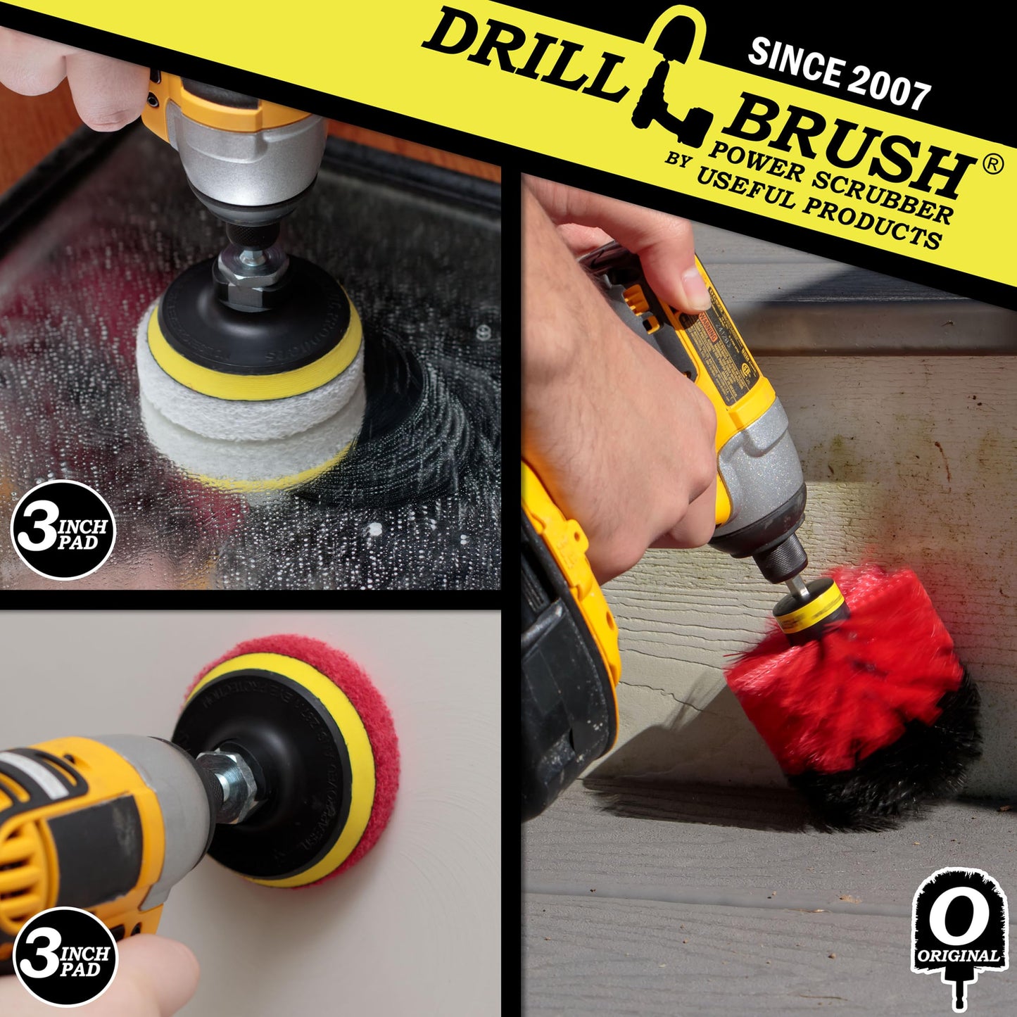 Indoor - Outdoor - Cleaning Supplies - Garden - Bathroom Accessories - Drill Brush - Grout Cleaner - Bathtub - Bath Mat - Sink - Flooring - Scrub