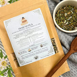 The Good Village Co. Sereni•Tea Loose Leaf Herbal Tea, Caffeine Free Botanical Blend with Skullcap, Passionflower, Lemon Balm, Spearmint, Ashwagandha