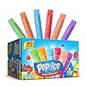 Pop Ice Popsicle Variety Pack of 1 Oz Freezer Bars, Assorted Flavors, 80 Count