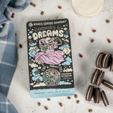 Bones Coffee Company Cookies 'N Dreams Cookies and Cream Flavored Coffee, Medium Roast Low Acid Arabica Beans Compatible with Auto drip and French