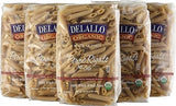 DeLallo Organic Whole Wheat Penne Rigate #36,1 Pound (Pack of 16)