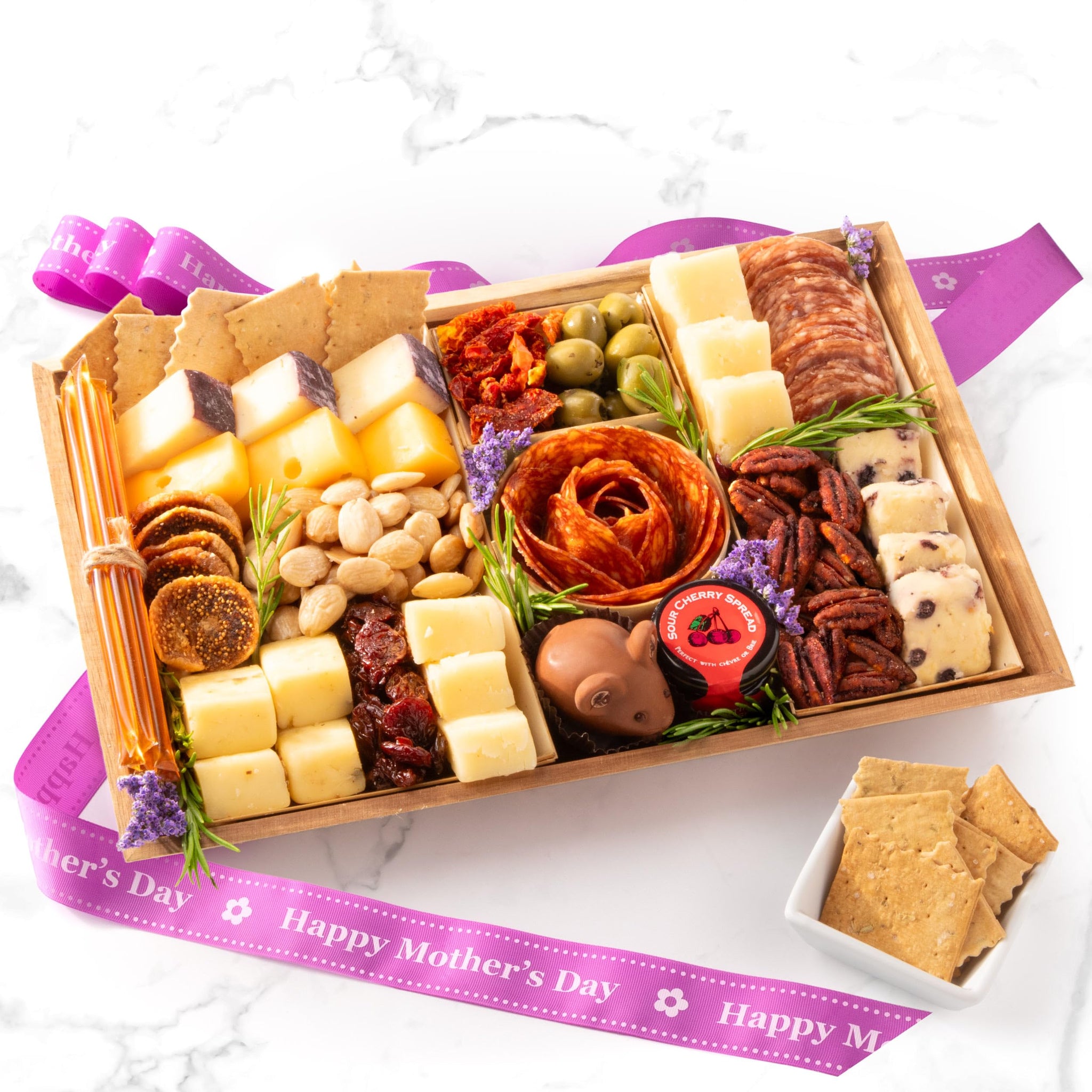 Nibble Charcuterie Mother's Day Deluxe Board for 4-5, Ready to Serve Charcuterie Board