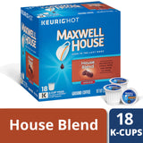 Maxwell House House Blend Medium Roast K-Cup Coffee Pods (18 Pods)