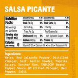TABASCO Brand Salsa Picante, Vibrant & Mild Hot Sauce, Easy-to-Squeeze Bottle, Thicker Mexican Style with Authentic Peppers, Garlic & Spices, Great on