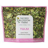 Tulsi Herbal Tea (Holy Basil) | Sacred Blossom Farm | 1.7 oz. Loose Leaf | Ease Stress Renew Enaergy* | Minimally Processed Wisconsin-Grown Medicinal