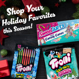 SweeTarts Mini Holiday Candy Canes, Christmas Candy, Stocking Stuffers for Kids, 4.8 oz Box