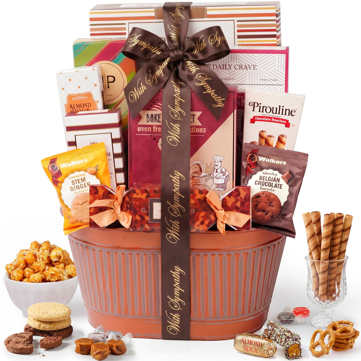 Broadway Basketeers Sympathy Gift Basket Sharing Your Heartfelt Condolences