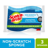 Scotch-Brite Non-Scratch Scrub Sponges, 24 Scrub Sponges, Lasts 50% Longer than the Leading National Value Brand