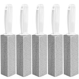 MEQHUO Toilet Pumice Stone With Handle, 5 Pack Pumice Stone Toilet Bowl Cleaner, Hard Water Toilets Ring Remover for Cleaning Toilets, Bathtubs