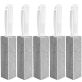 MEQHUO Toilet Pumice Stone With Handle, 5 Pack Pumice Stone Toilet Bowl Cleaner, Hard Water Toilets Ring Remover for Cleaning Toilets, Bathtubs