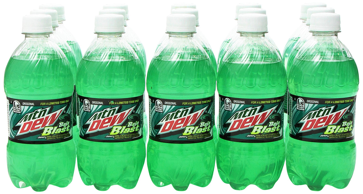 Mountain Dew Baja Blast 16 Fl Oz (Pack of 15)
