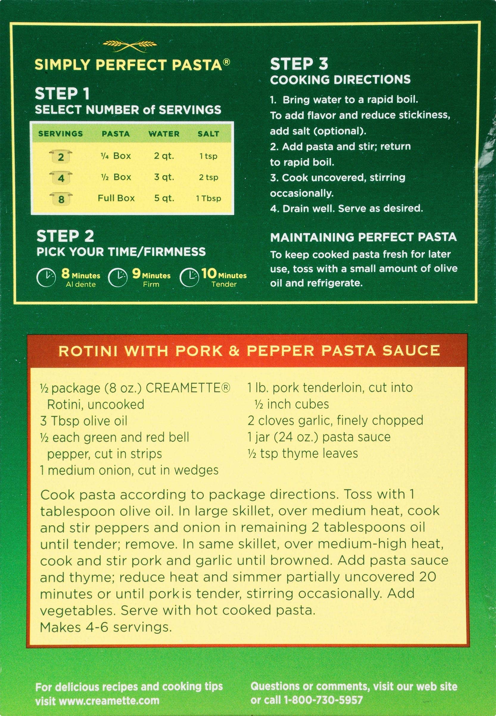 Creamette Rotini, Two 16-Ounce Boxes