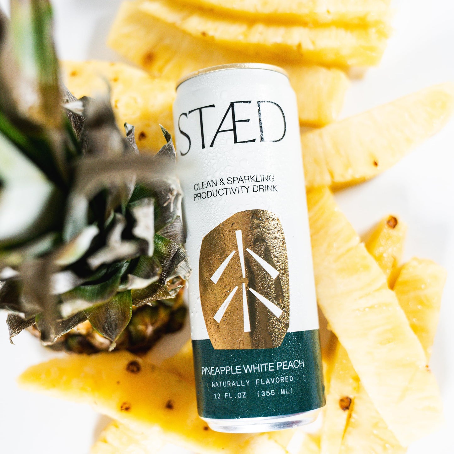 STAED Organic Energy Drinks, Clean Natural Productivity Drink with Cognizin® Citicoline & L-Theanine, Sparkling Functional Beverage, Clean Caffeine