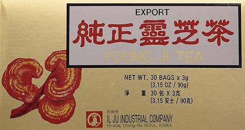 Young Ji Mushroom Tea- 3g x30bags Ganoderma Lucidum Ling Zhi Tea Korea