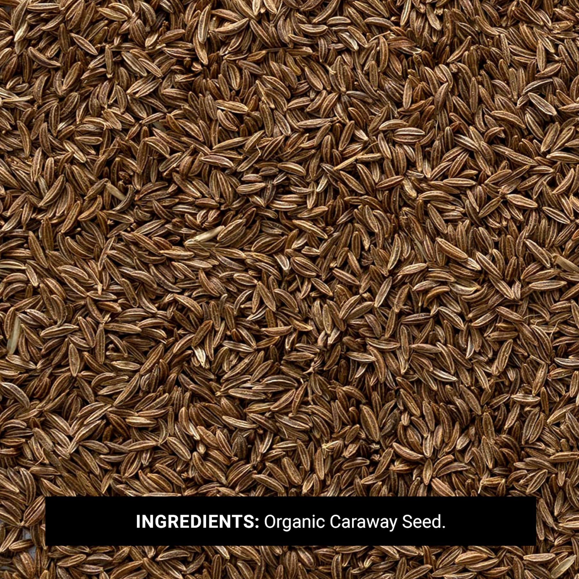 Frontier Co-op Whole Caraway Seed, 1lb Bulk Bag - Warm & Earthy Flavor - Organic Caraway Seeds for Bread, Cooking, Baking & Culinary Dishes, Kosher