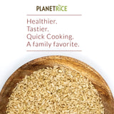 Planet Rice Bulk Sprouted Brown Rice - Great for Bulk Rice Cooking - Gaba Rice Gluten-Free, Vegan, Paleo, with 64% More Fiber - Soft and Chewy Texture - 22 Ounce (Pack of 6)