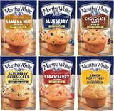 Martha White Muffin Mix Sampler Package with Favorite Banana Nut - 6 Pack of Various Flavors