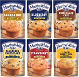 Martha White Muffin Mix Sampler Package with Favorite Banana Nut - 6 Pack of Various Flavors