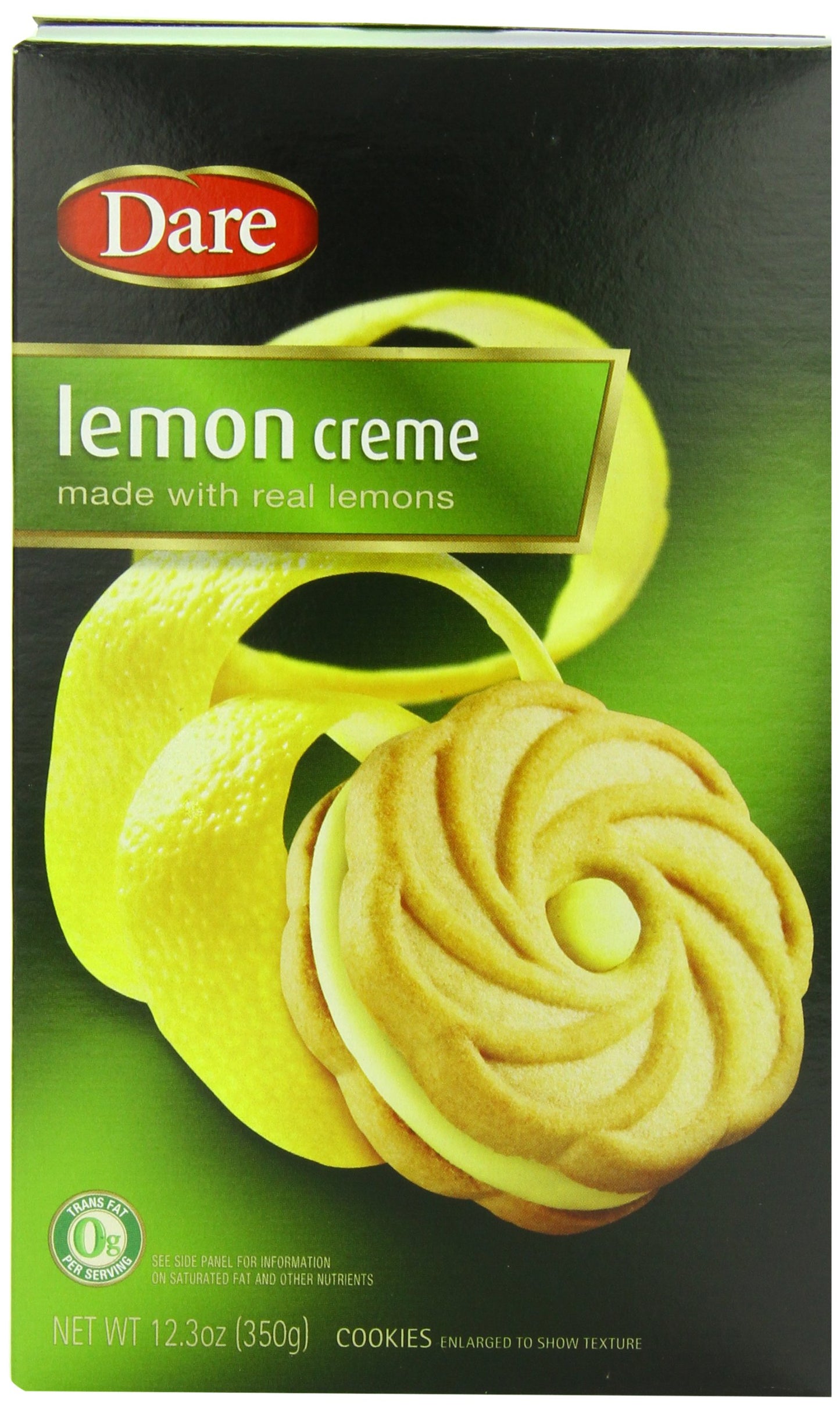 Dare Cookies, Lemon Creme, 12.3 Ounce