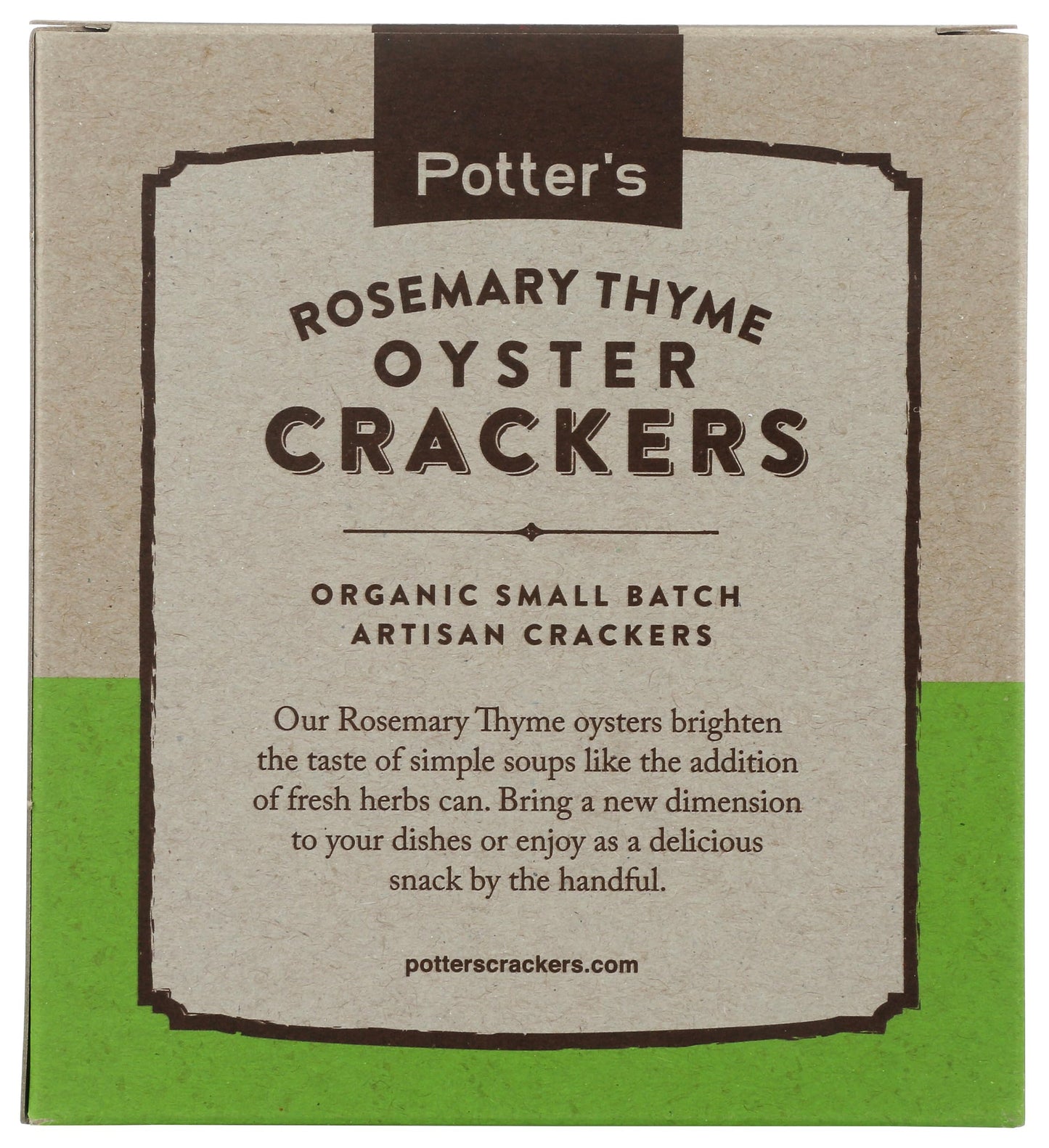 Potters Crackers Rosemary Thyme Oyster Crackers, 8 OZ