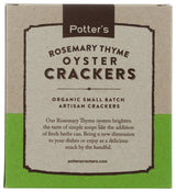 Potters Crackers Rosemary Thyme Oyster Crackers, 8 OZ