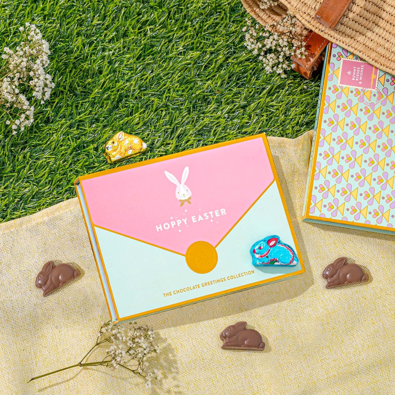 Easter Gift, Chocolate Card Gift Box, 6 Individually Wrapped Chocolates, Food Sweets Candy Gift Greeting, Holiday Present for Men, Women, Children