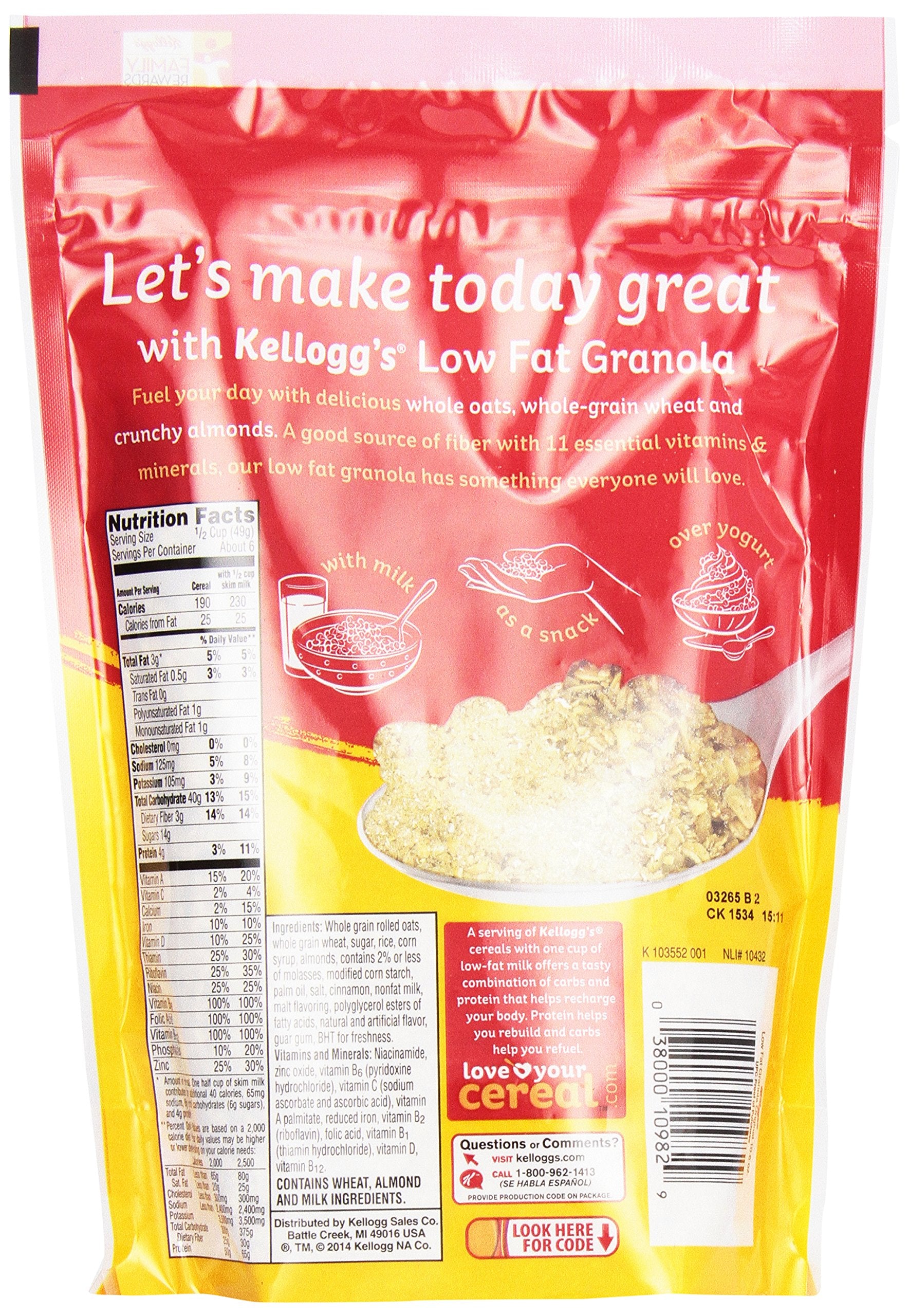 Kellogg's Low-Fat Granola Cereal, 10.6 oz