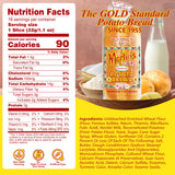 Martins Potato Bread - Soft & Sweet Fresh Sliced Bread with Golden Hue - Made with Nonfat Milk, High Protein Wheat Flour & Cane Sugar - Perfect