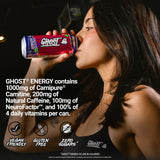 GHOST Energy Drink - 12-Pack, Welch's Grape-Cran, 16oz Cans - Energy & Focus & No Artificial Colors - 200mg of Natural Caffeine, L-Carnitine & Taurine