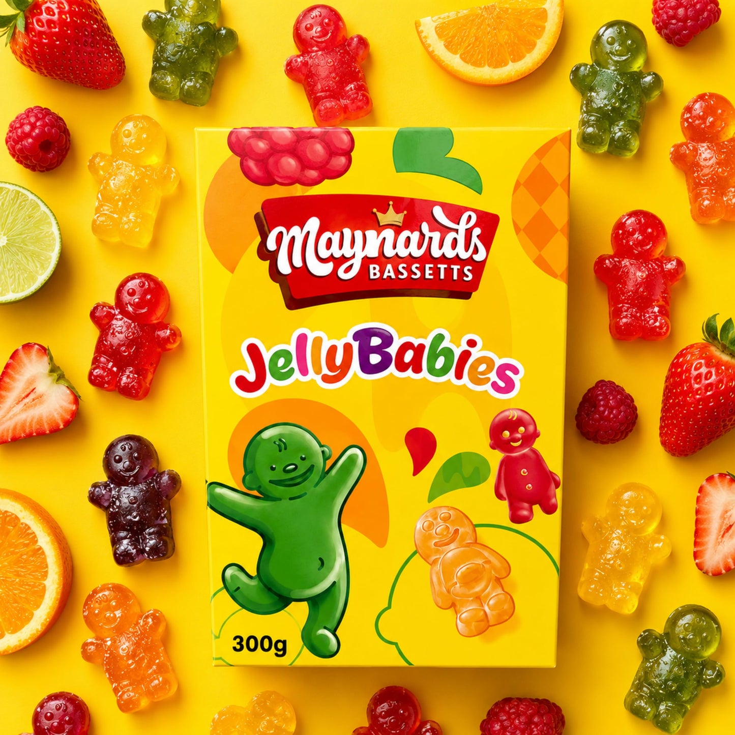 Maynards Bassetts Jelly Babies Sweets Carton 300g (Pack of 1)