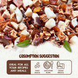 FOREST UP Snack Açaí Tropical Trail Mix 7oz - The True Organic Brazil Nuts Roasted + Dried Apple + White Raisins + Pineapple + Passion Fruit frootnibs