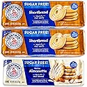 Voortman Sugar Free Cookies - Variety Pack - Shortbread Swirl (2, 8oz packs) - Iced Almonette (1, 8oz pack) - Made with Real Ingredients - 3 Packs