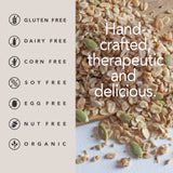 Organic granola cereal, Gluten, Dairy, Soy and Nut-Free. Deliciously Hand-Crafted for anti-inflammatory diets, sensitive diets. Dr Blum's Healing