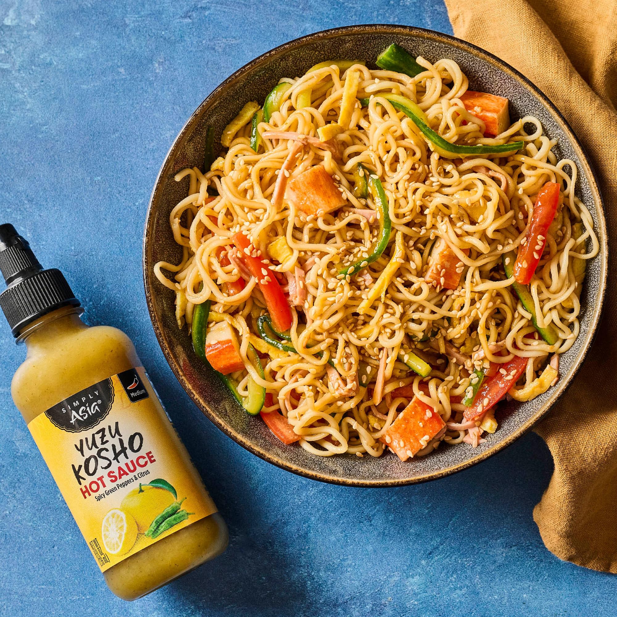 Simply Asia Hot Sauce, Yuzu Kosho, Bright, Zesty, Citrus Heat for Rice, Sushi, Sashimi, Grilled Meat, and More, 8 fl oz