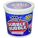 America's Original Dubble Bubble Bubble Gum 47.6 Ounce Value Tub 300 Individually Wrapped Pieces