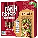 Finn Crisps Rye Crispbread with Caraway 7oz | Thin, Crispy Rye Flatbreads with Caraway | Authentic Finnish Sourdough Crispbread | Caraway Rye Crackers