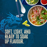 Blue Dragon Medium Rice Noodles - 10.5oz (Pack of 1) - Noodle Nests Made from Rice Flour & Water - Quick & Versatile Base for Asian Stir-Fries, Pad