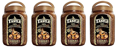 Cafe Tastle Gold Freeze Dried Instant Coffee, 4 Jars of 17.85 oz (71.40 Oz)