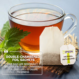 Tipson Organic Tulsi Variety Sampler - 6 Flavors (60 Tea Bags), Herbal Tea Infusions - USDA Organic, Non GMO, and Gluten Free