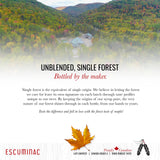 Escuminac Very Dark Canadian Maple Syrup Family Size 1L (33.8 fl oz) Canada Grade A - Strong Taste For Cooking - Pure, Organic, Single Origin