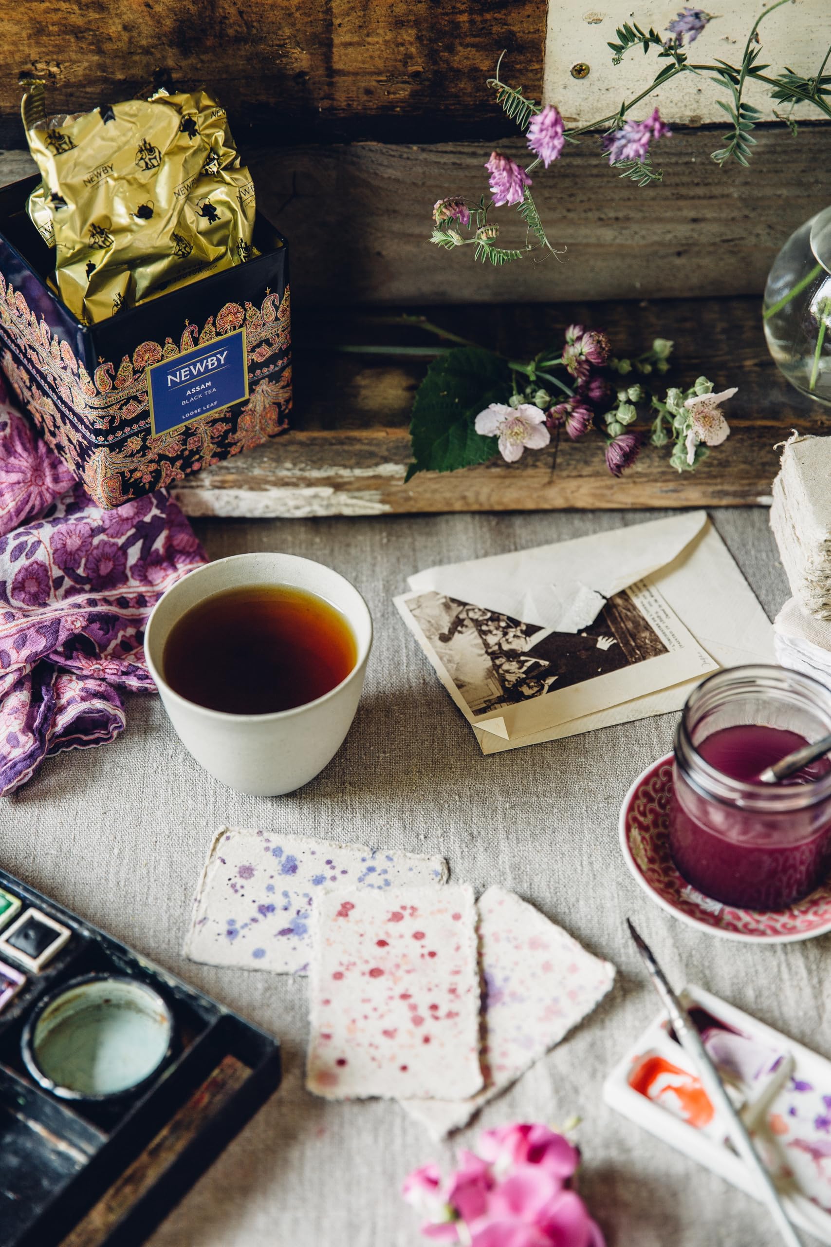 Assam Tea - 50 Individually Wrapped Tea Bags - Malty with honey hints.