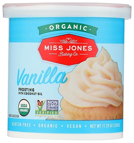 Miss Jones Baking Co Organic Vanilla Frosting, 11.29 OZ