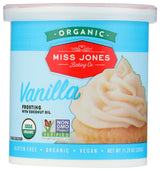 Miss Jones Baking Co Organic Vanilla Frosting, 11.29 OZ
