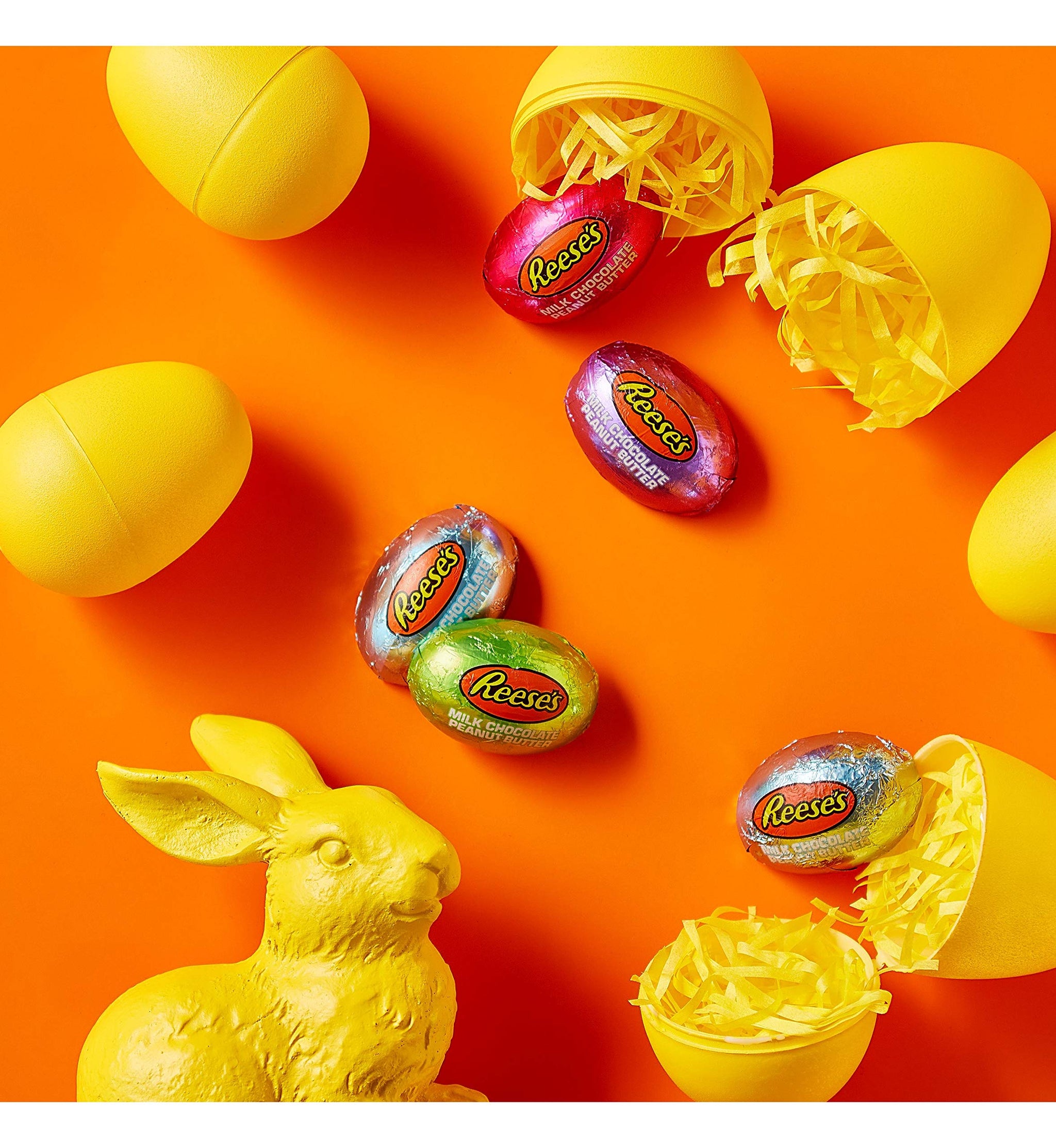 REESE'S Milk Chocolate Peanut Butter Eggs Candy, Easter, 10 oz Bag