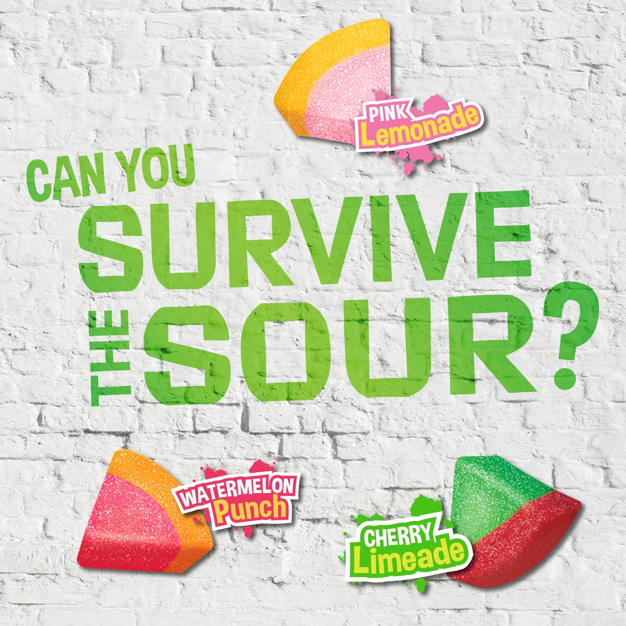 WARHEADS Wedgies - Sour Chewy Candy - Pink Lemonade, Cherry Limeade & Watermelon Punch Flavors - 4.5 oz. Bags - 2 Pack