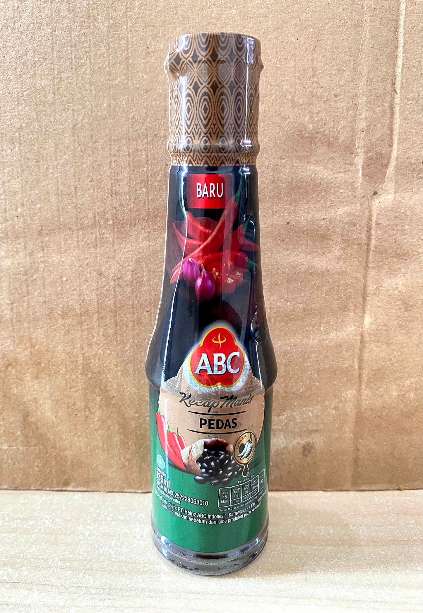 ABC Kecap Pedas (Hot Soy Sauce), 135 Ml (Pack of 1)