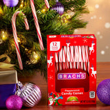 Brach's Red and White Peppermint Candy Canes, Classic Candy Canes, Christmas Candy, 5.3 oz, 12 Count