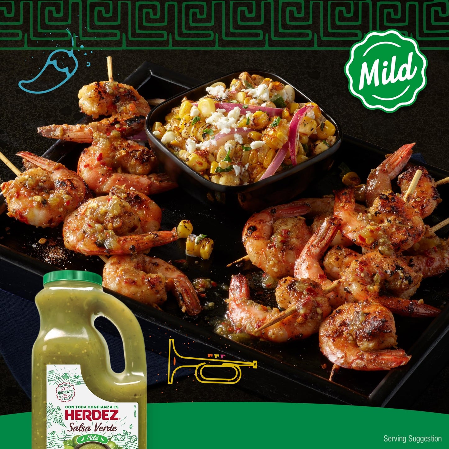 HERDEZ Salsa Verde, Mild, 68 oz Jug - Tangy Green Tomatillo Salsa for Tacos, Enchiladas & Dips