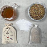 Peace O' Mind Herbal Blend - Chamomile, Red Rose Petals, Lavender | Natural Caffeine Free Tea & Smoke Blend by Tree Fifty Four | 30 Cups