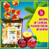 Asia Trans Golden Plum Crack Seed Drops - Hawaiian Favorite Sweet, Sour & Salty Dried Asian Plum Hard Candy